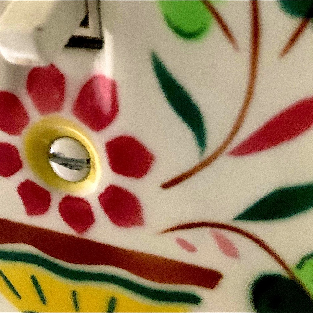 Vintage light switch cover | ceramic | handmade | hand painted | retro | boho - Picture 2 of 2